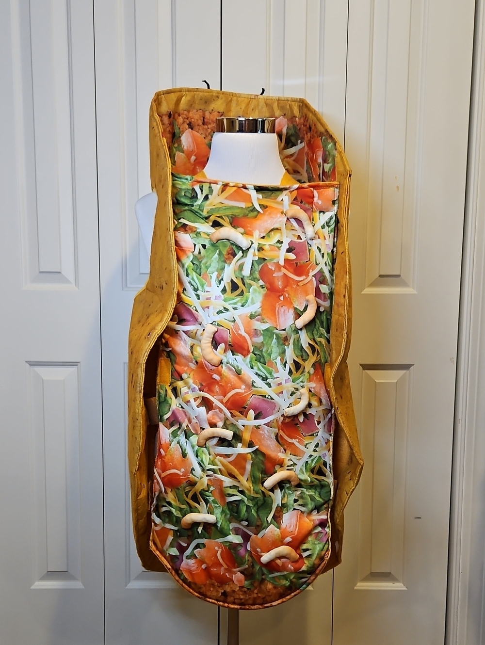 Taco Costume Halloween Lettuce Cheese Tomato Shell Unisex Mexican